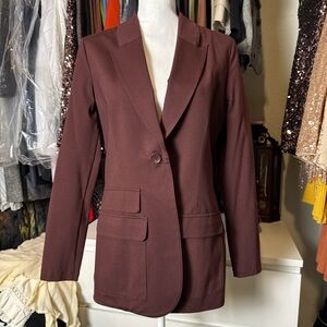 Women's Burgundy Blazer